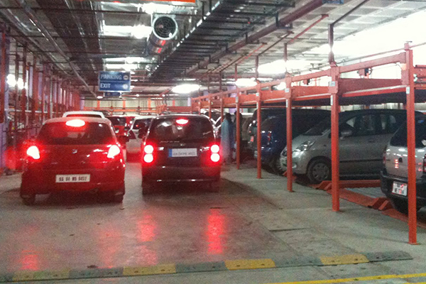 Vehicle movements inside car park